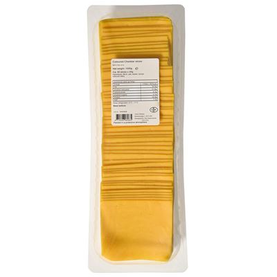 Cheddar oranžový sýr 50% PL plátky chlazený 1x1kg Milkpol