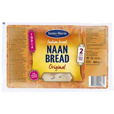 Náán Indický chléb 8x260g Santa Maria